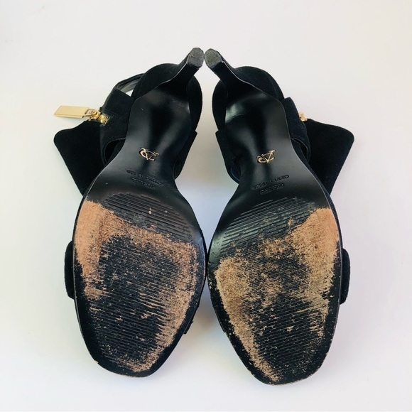 Vince Camuto Signature Shaylee Suede Cuff Stiletto Sandals - Picture 14 of 15